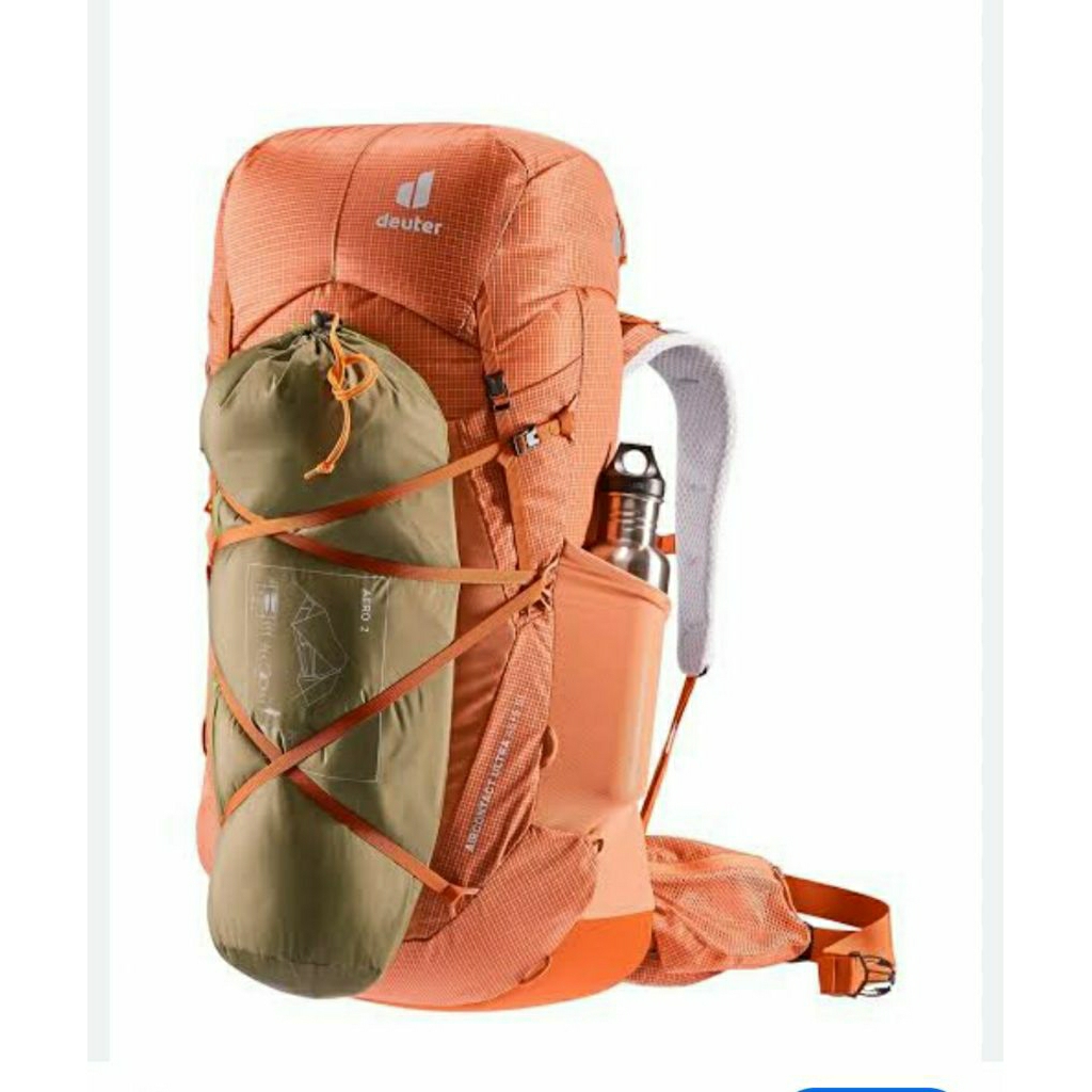 DEUTER AIRCONTAC ULTRA 50+5 PAPRIKA TAS GUNUNG HIKING TREKKING TRAVELING ORIGINAL