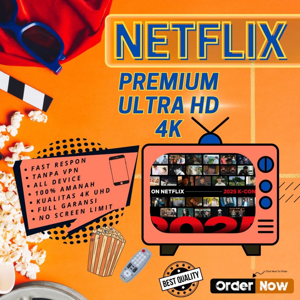 [ON 24JAM] PREMIUM NETFLIXX 1-3 BULAN 1 TAHUN SHARING PRIVATE 4K UHD AMANAH BERGARANSI