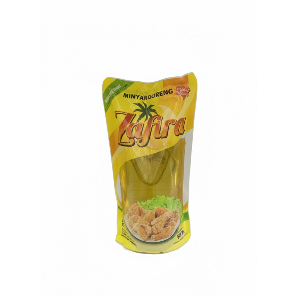 Minyak goreng zafira refill kemasan 800ml, 1800ml