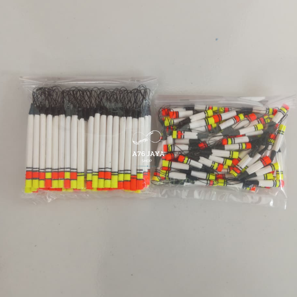 (Isi 20 pcs) Pelampung Kumbul Bulu Merak Asli Panjang 2,3,4,5,6,7,8,10,12 cm