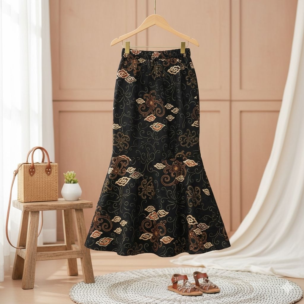 ROK ANAK MODEL DUYUNG BAHAN BATIK ELEGAN