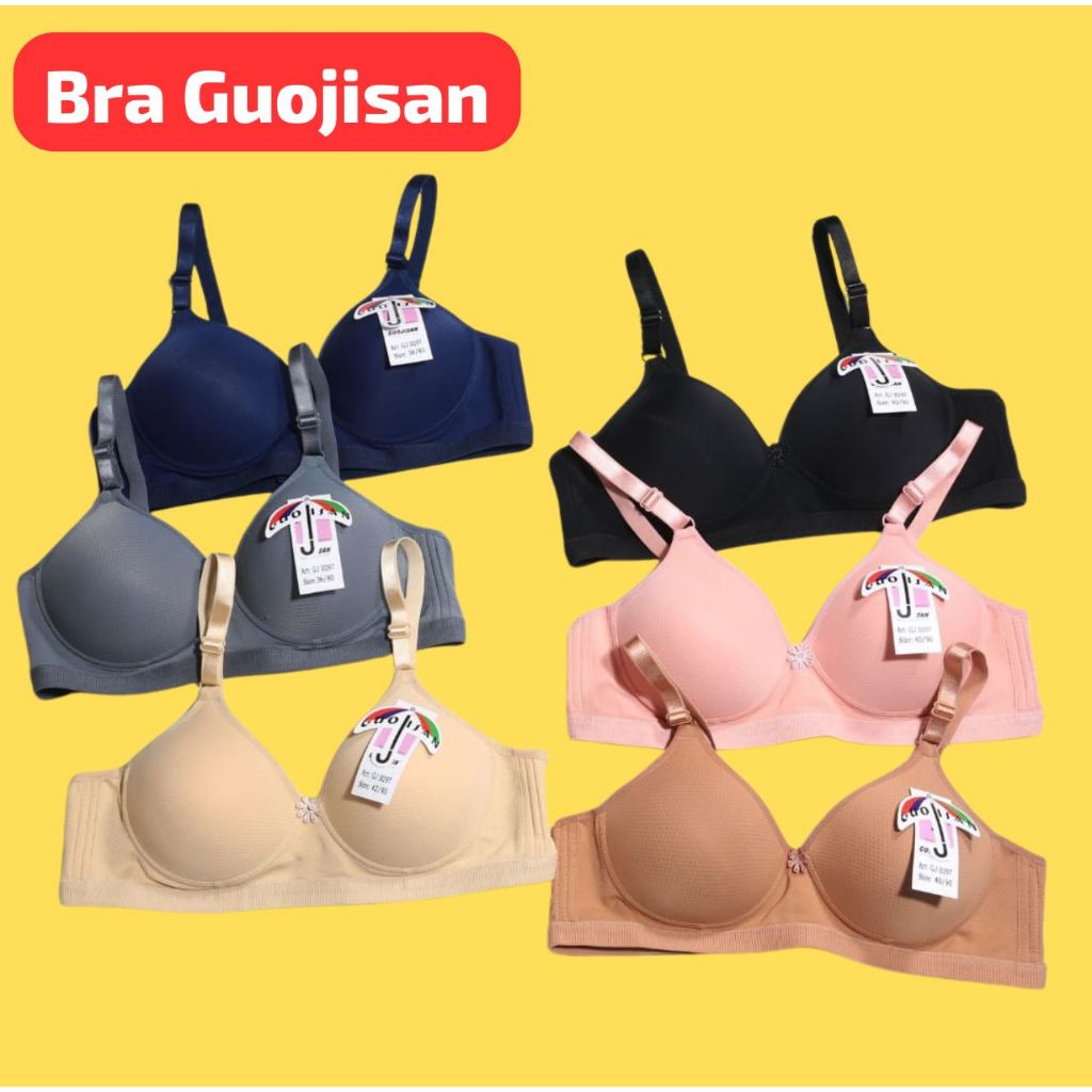 BRA GUOJISAN POLOS KAIT 3 CUP B BELLEHIJABSHOP PROMO BH WANITA GUOJISAN