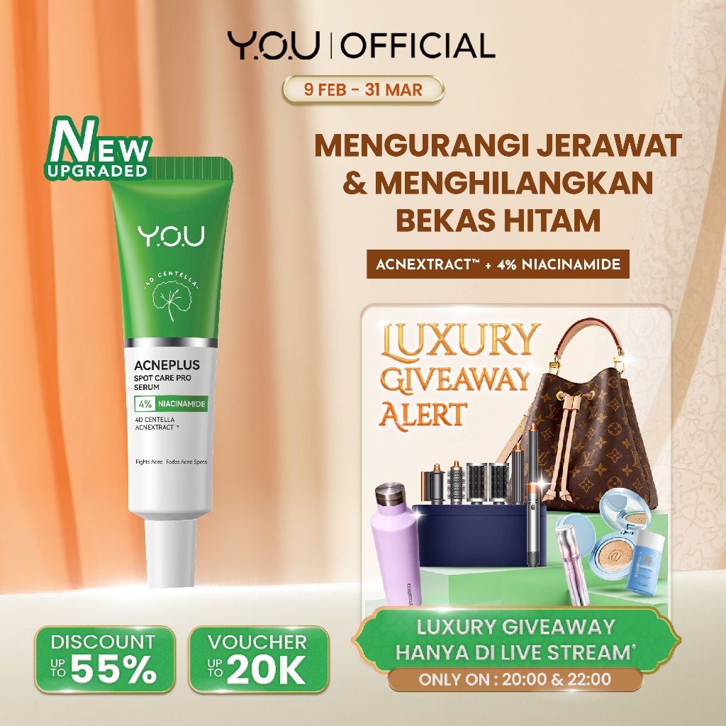 [BEST SELLING] YOU AcnePlus Spot Care Pro Serum Obat Totol Jerawat Obat Jerawat Obat Bekas Jerawat