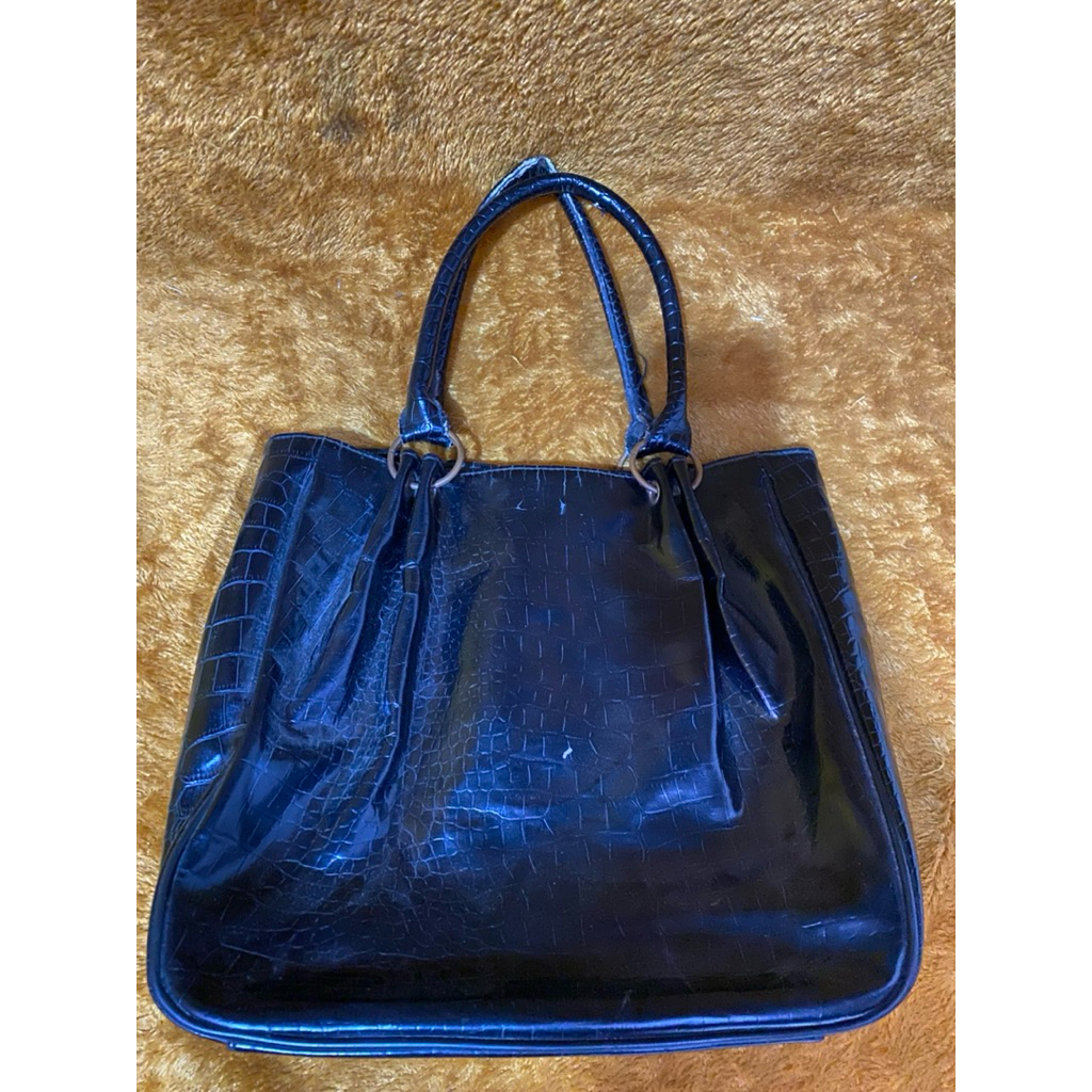 PL Tas Jinjing  Perempuan Kulit Hitam Motif Pita