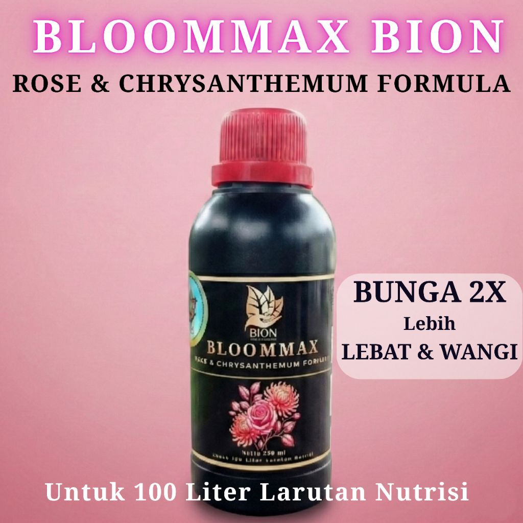 BLOOMMAX BION,Pupuk Premium Spesialis Mawar & Krisan,Pupuk BOOSTER Bunga Mawar dan Krisan.