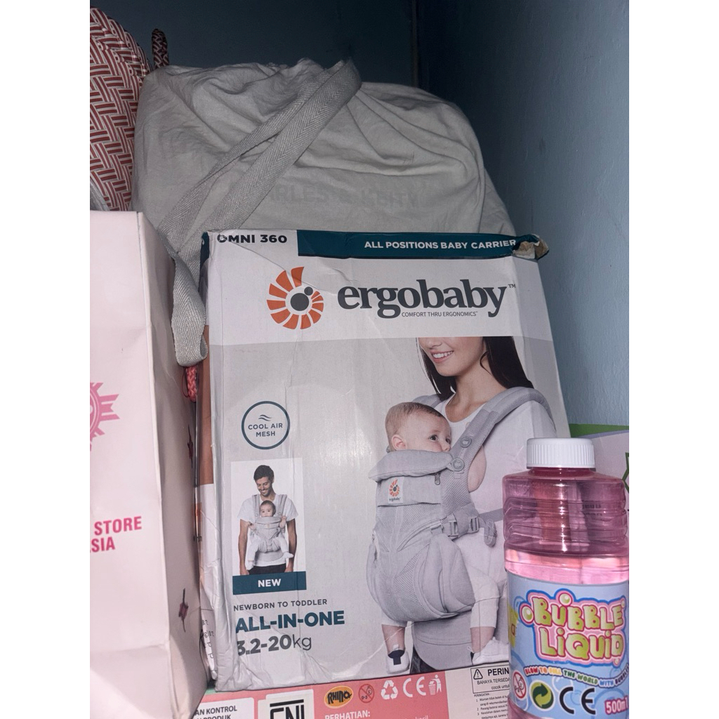 gendongan ergo baby omni 360 airmesh grey