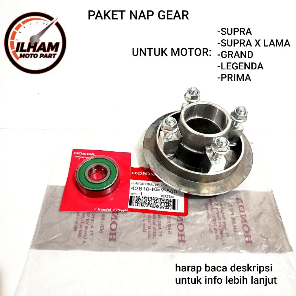 NAP GEAR + BAUT + BEARING SUPRA SUPRA X LAMA GRAND LEGENDA PRIMA