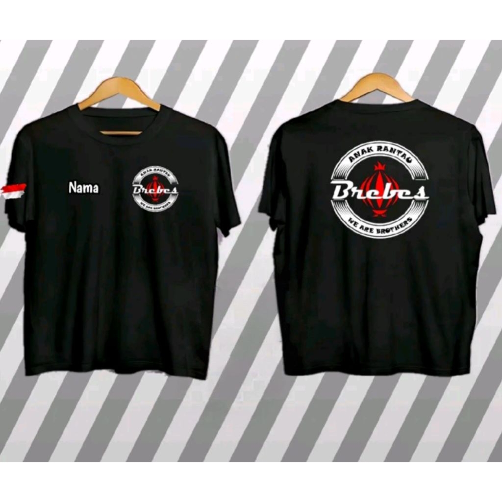 Kaos Distro Anak Rantau Brebes   free nama T-shirt Unisex Pria Wanita