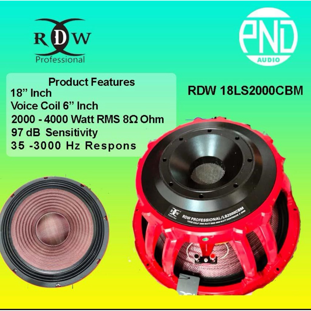 Speaker RDW 18LS2000CBM