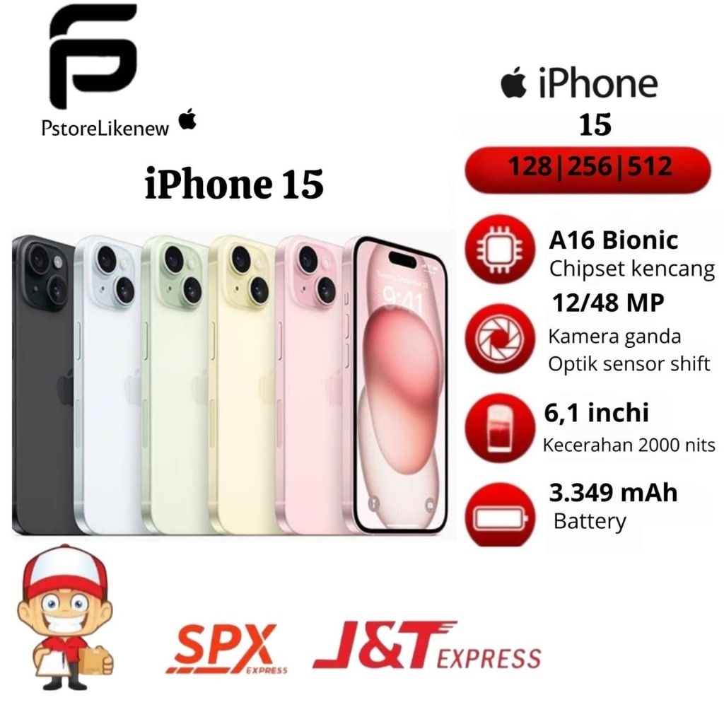 HANDPHONE/IPHONE15 SECOND INTERNASIONAL/128/256