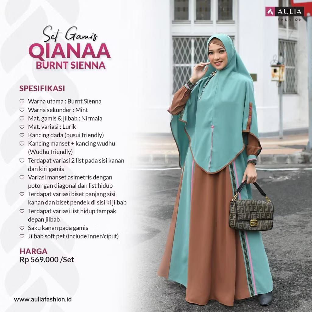 BAJU GAMIS AULIA FASHION ORIGINAL SYAR'I POLOS