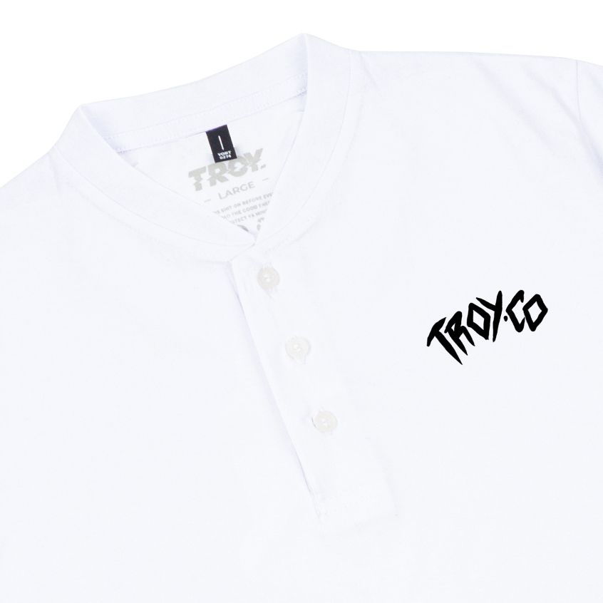 Troy Company Baju Koko Pria Putih Lengan Pendek Kerah Shanghai Ubica KKD 2461