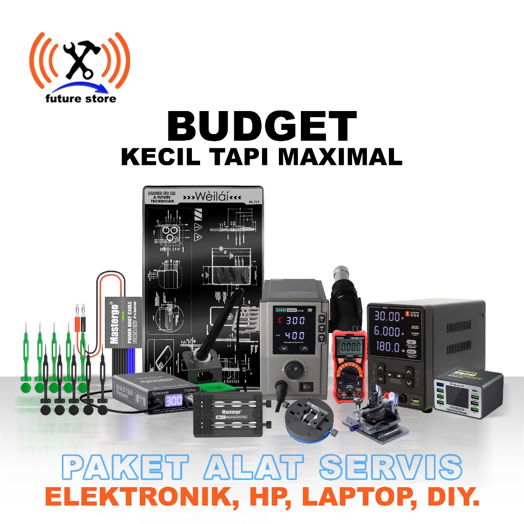 PAKET ALAT SERVIS ELEKTRONIK HP LAPTOP - PAKET ALAT SERVIS HARGA MINIM