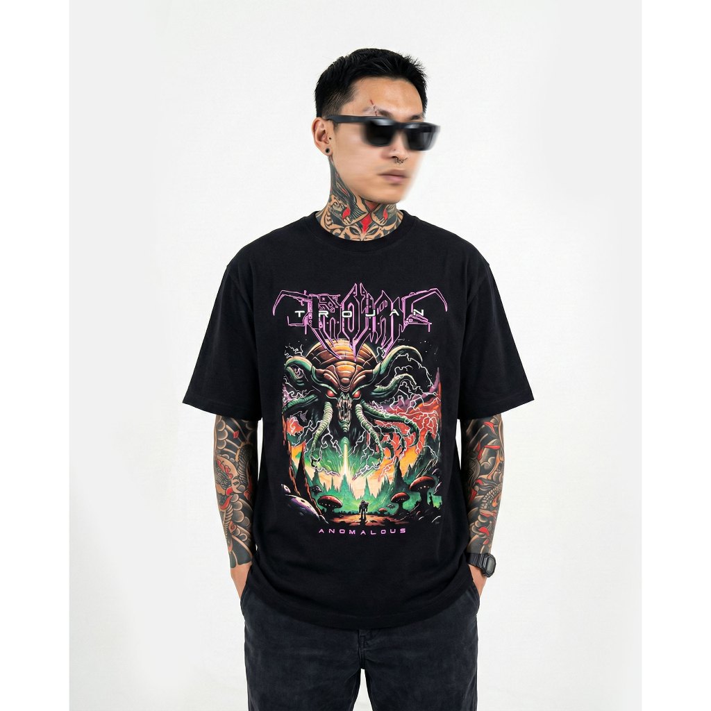 Metalgear Music 100% Cotton Baju Kaos     Tshirt Trojan - Anomalous Katun - Rilisan Metalgear S-XXL