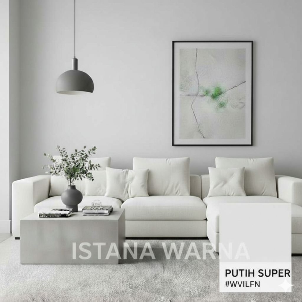 cat tembok kiloan putih salju warna kualitas super Dekorasi Cat Dingding