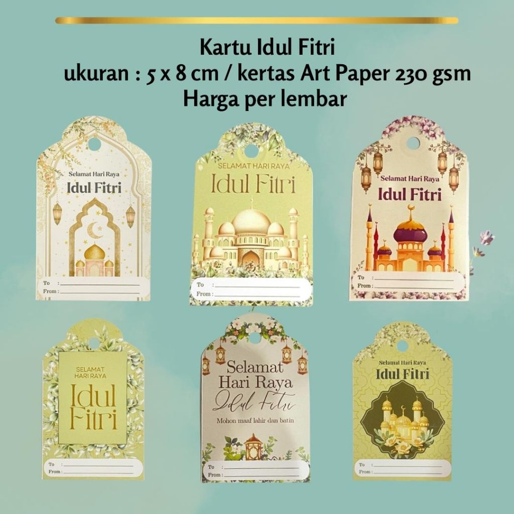 Hang tag lebaran idul fitri, hang tag idul fitri