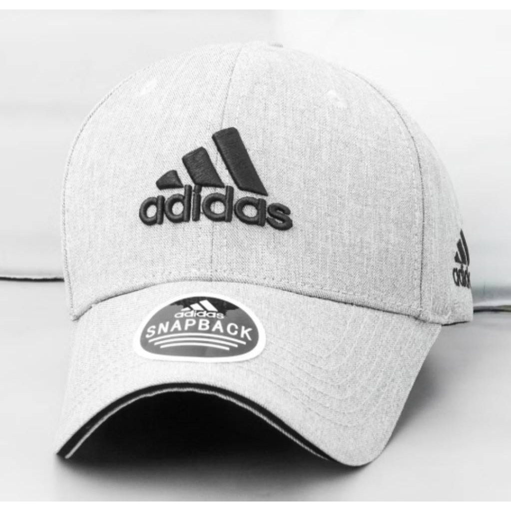 TOPI BASEBALL ADIDAS SNAPBACK ORIGINAL GREY CAPS / TOPI PRIA WANITA / TOPI ADIDAS BEST SELLER BISA C