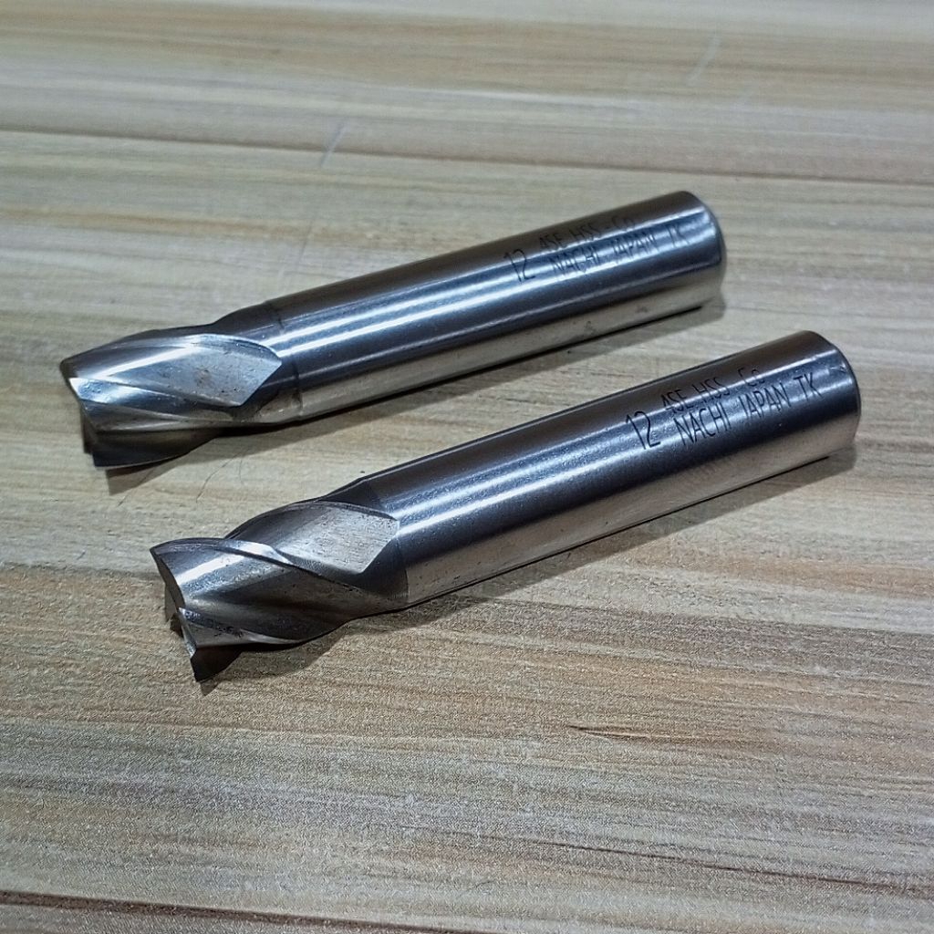 Endmill Nachi 12 4F HSS Mata Milling 12mm 4Flute Mata Bor Fais 12.0 mm Bekas