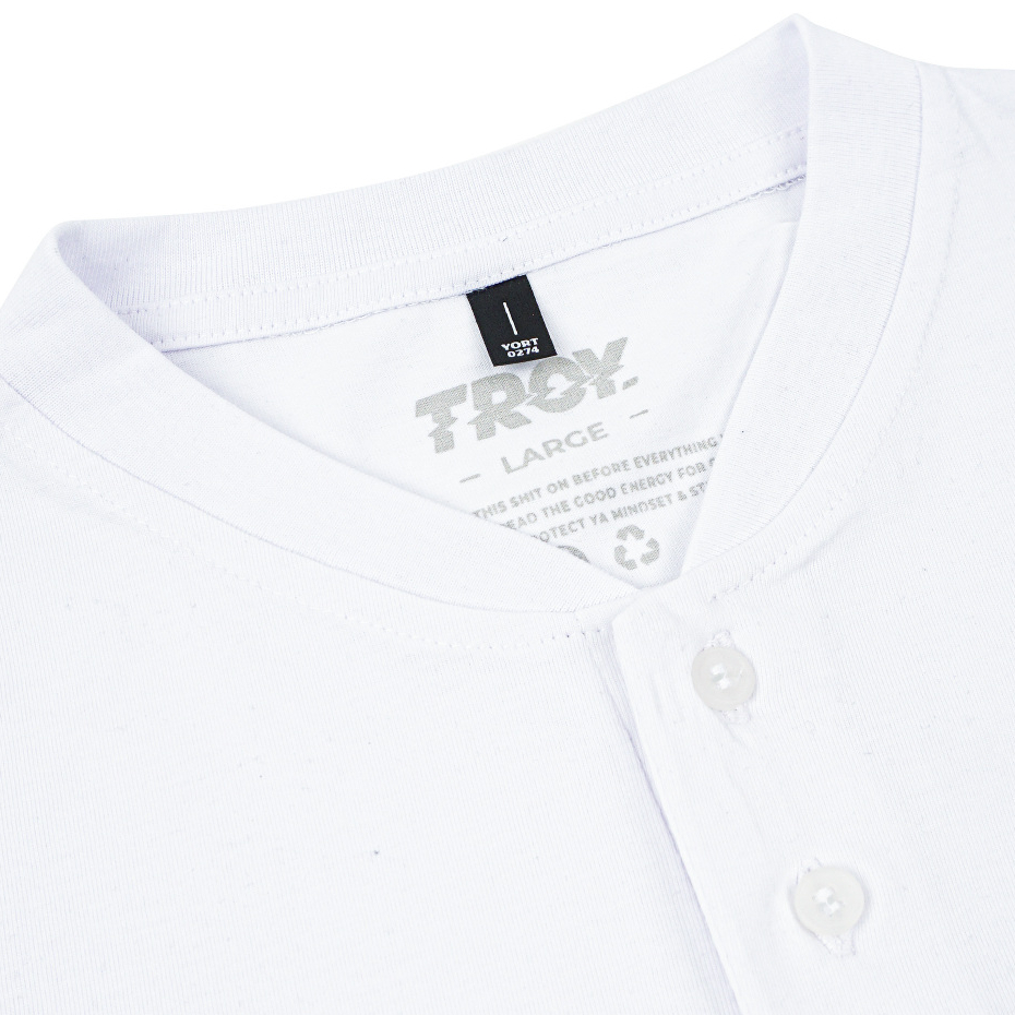 Troy Company Baju Koko Pria Putih Lengan Pendek Kerah Shanghai Rising Star KKD 3021