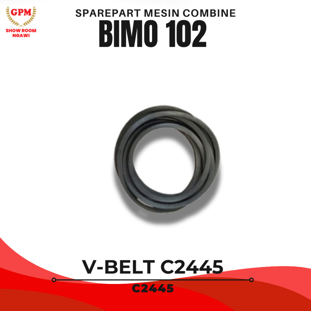 Sparepart V Belt C2445 untuk Mesin Panen Padi Combine Harvester