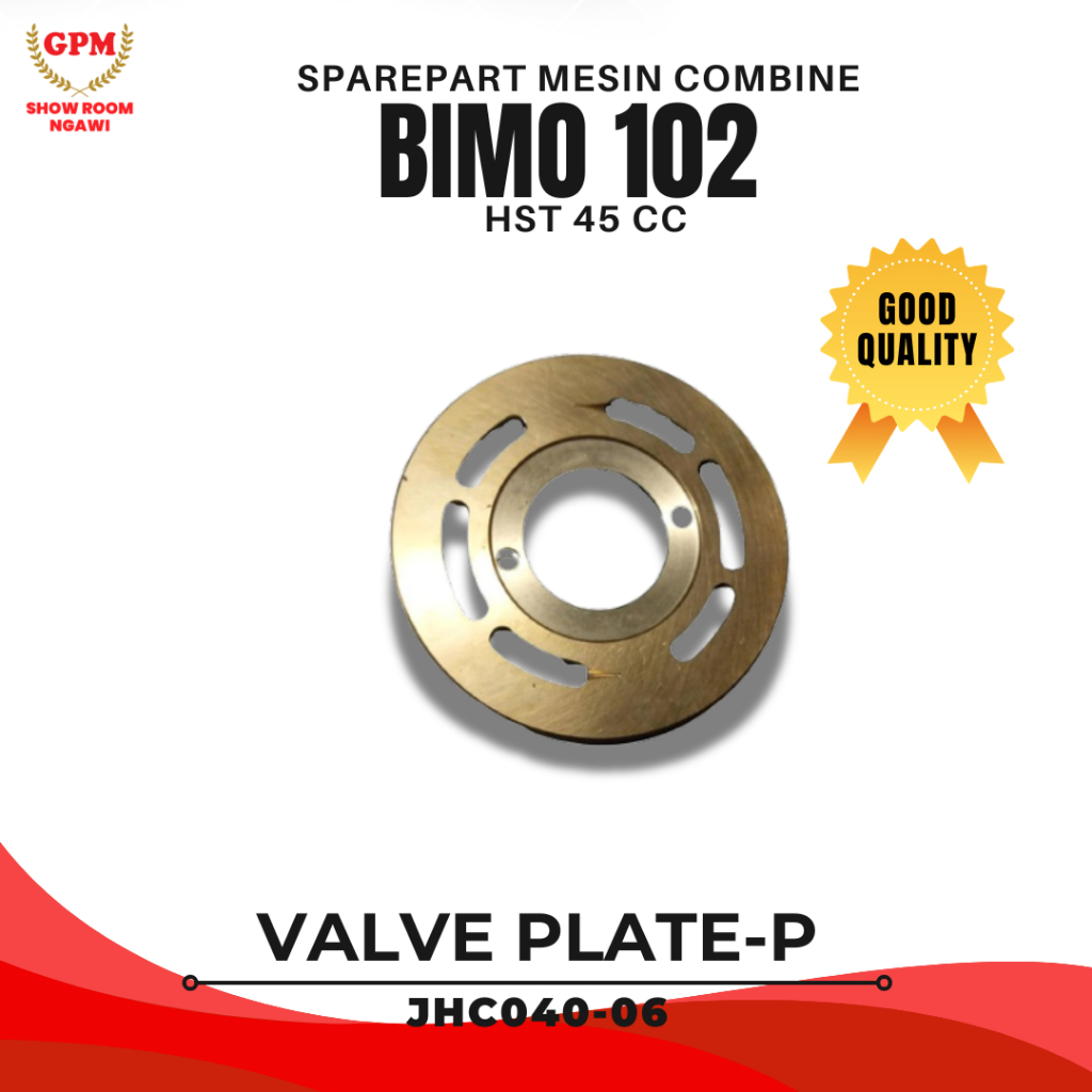 Sparepart Valve Plate Pump JHC040-06 HST 45 cc Good Quality untuk Mesin Panen Padi Combine Harvester