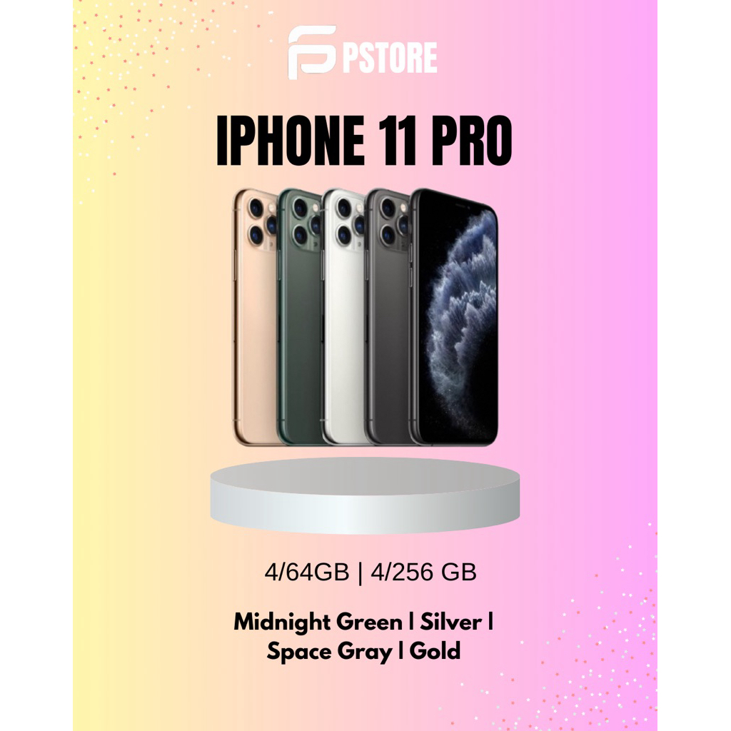 IPHONE 11 PRO 64GB/256GB | FULL SET LIKE NEW INTER MULUS 100% KONDISI PERFECT