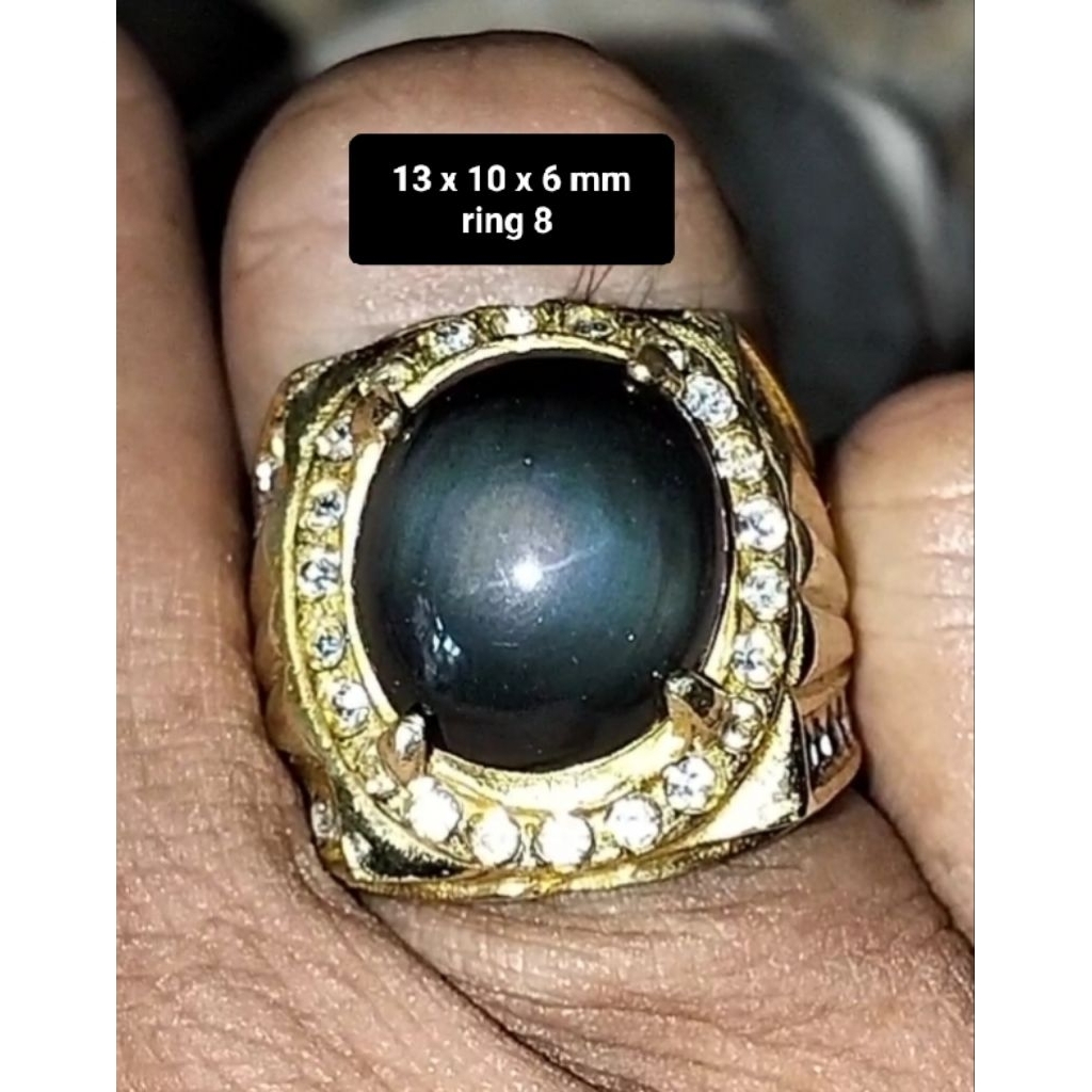 Batu Akik Mata Dewa atau Rainbow obsidian asli alam