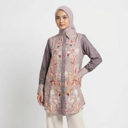 MAYANG COLLECTION - AMEERA TUNIK T01210 T01202 | ATASAN WANITA BORDIR BUNGA MALAY
