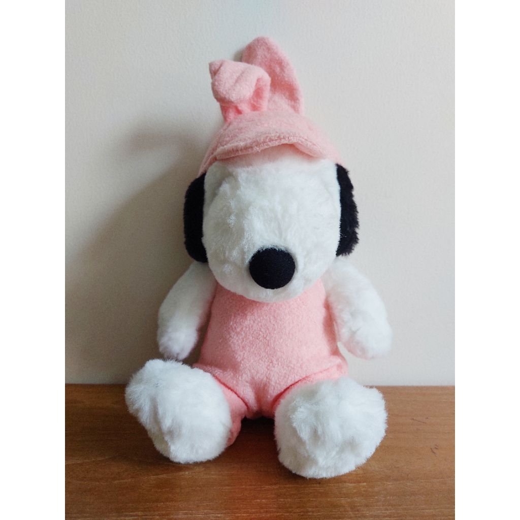Boneka Snoopy Rabbit Overalls With Rabbit Ear Cap - Sekiguchi