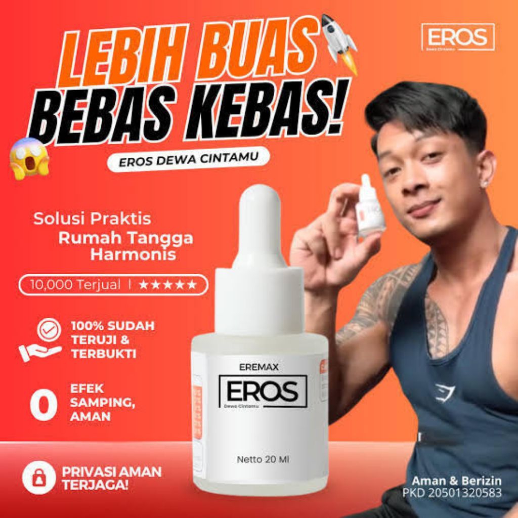Eremax Eros Obat Kuat Tetes Pria Perkasa Original Dewa Cintamu Paling Ampuh