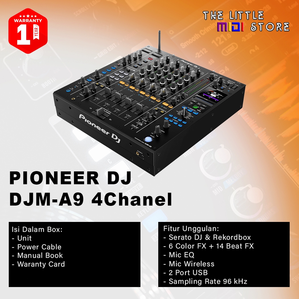 Pioneer DJ DJM-A9 Profesional Mixer DJ 4 Chanel