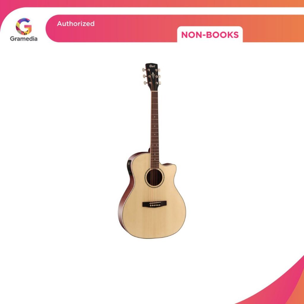 Gramedia Bogor -Cort Gitar Akustik Elektrik Tipe GA Medx OP With Premap