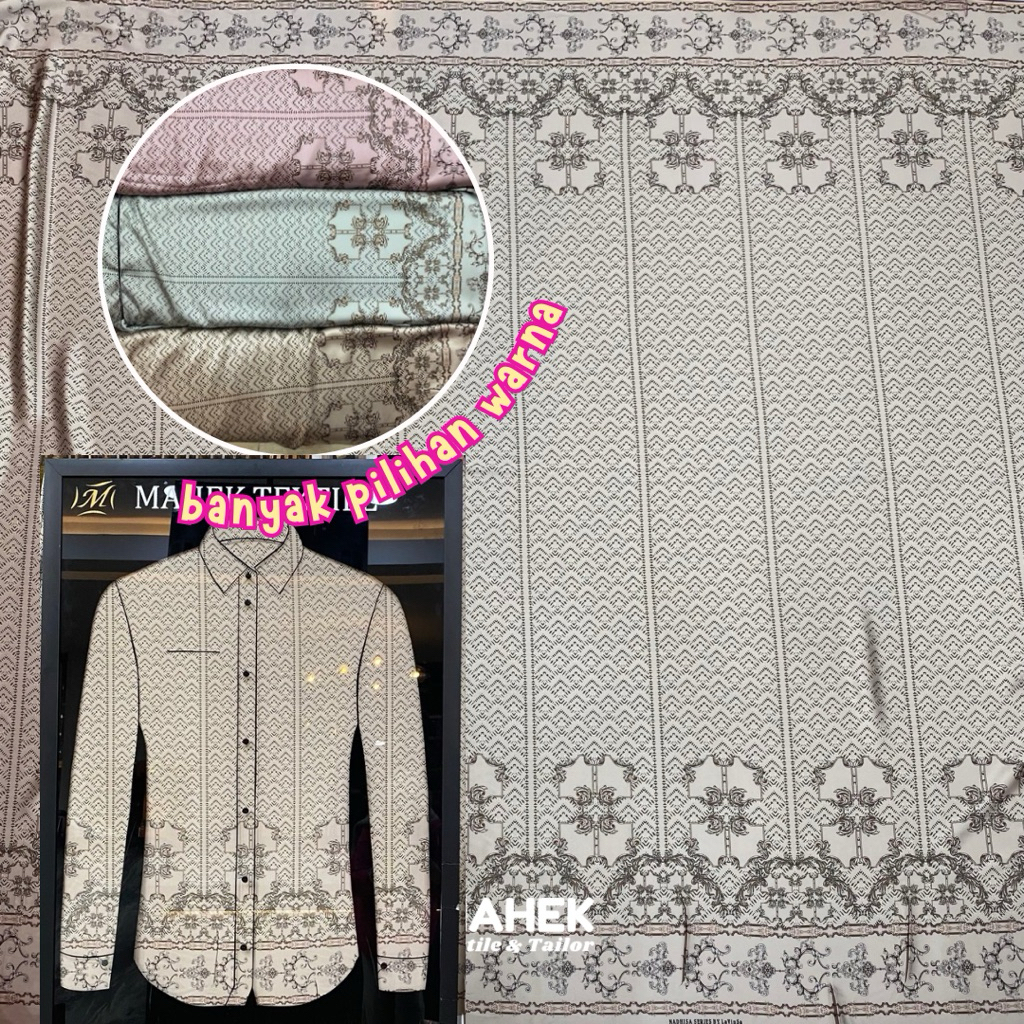 Araya Satin Motif Premium / Silk Motif Sarimbit Lebaran / Satin Pria / Silk Sapto Premium / Silk Teb