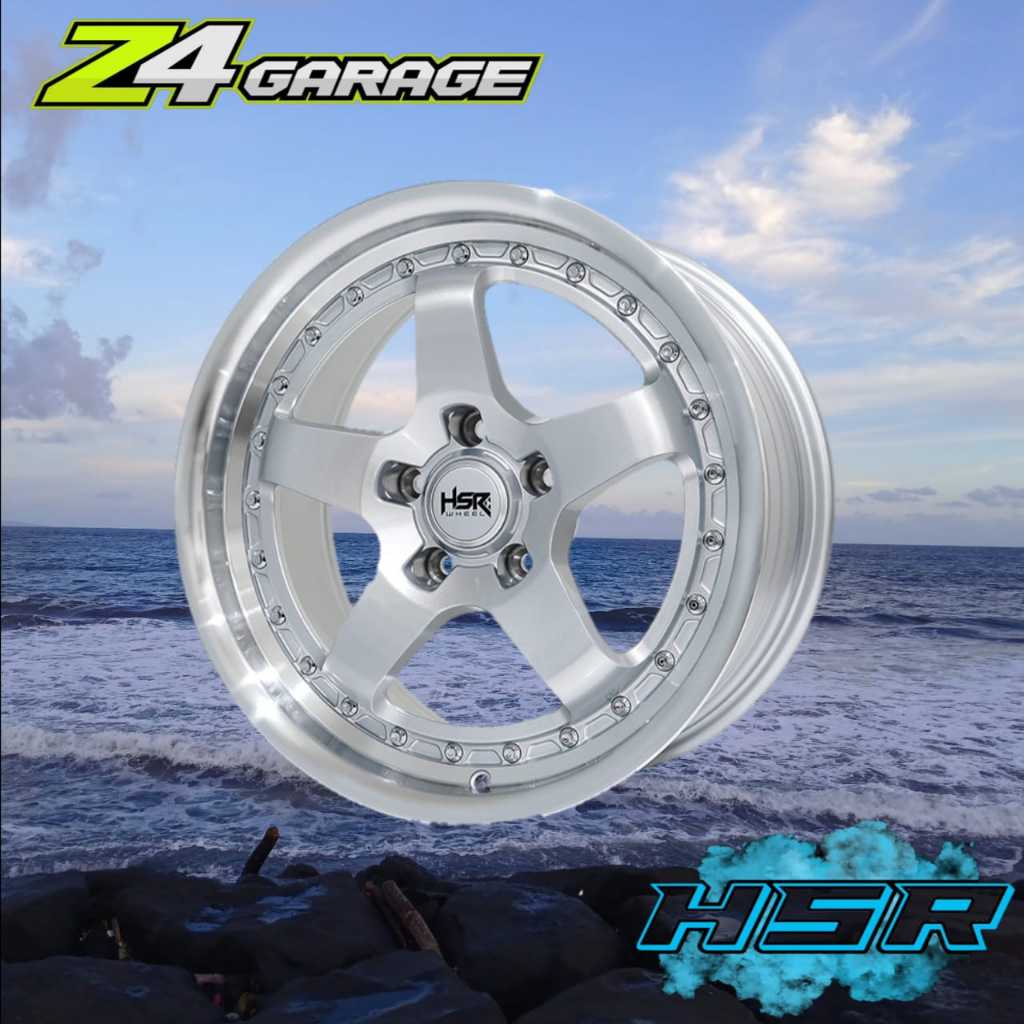 HSR WHEEL Velg Racing Mobil Model Celong VLF40 Ring 18 Alloy 5x114,3 Silver Machined