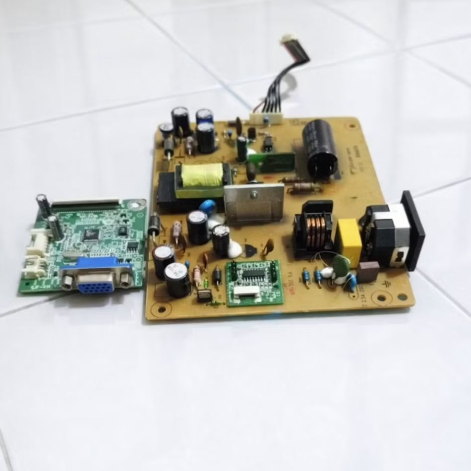 Motherboard dan Power Supply Monitor HP V193