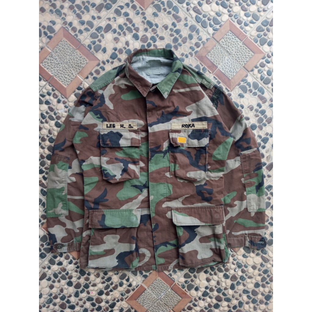 BDU woodland camo vintage military