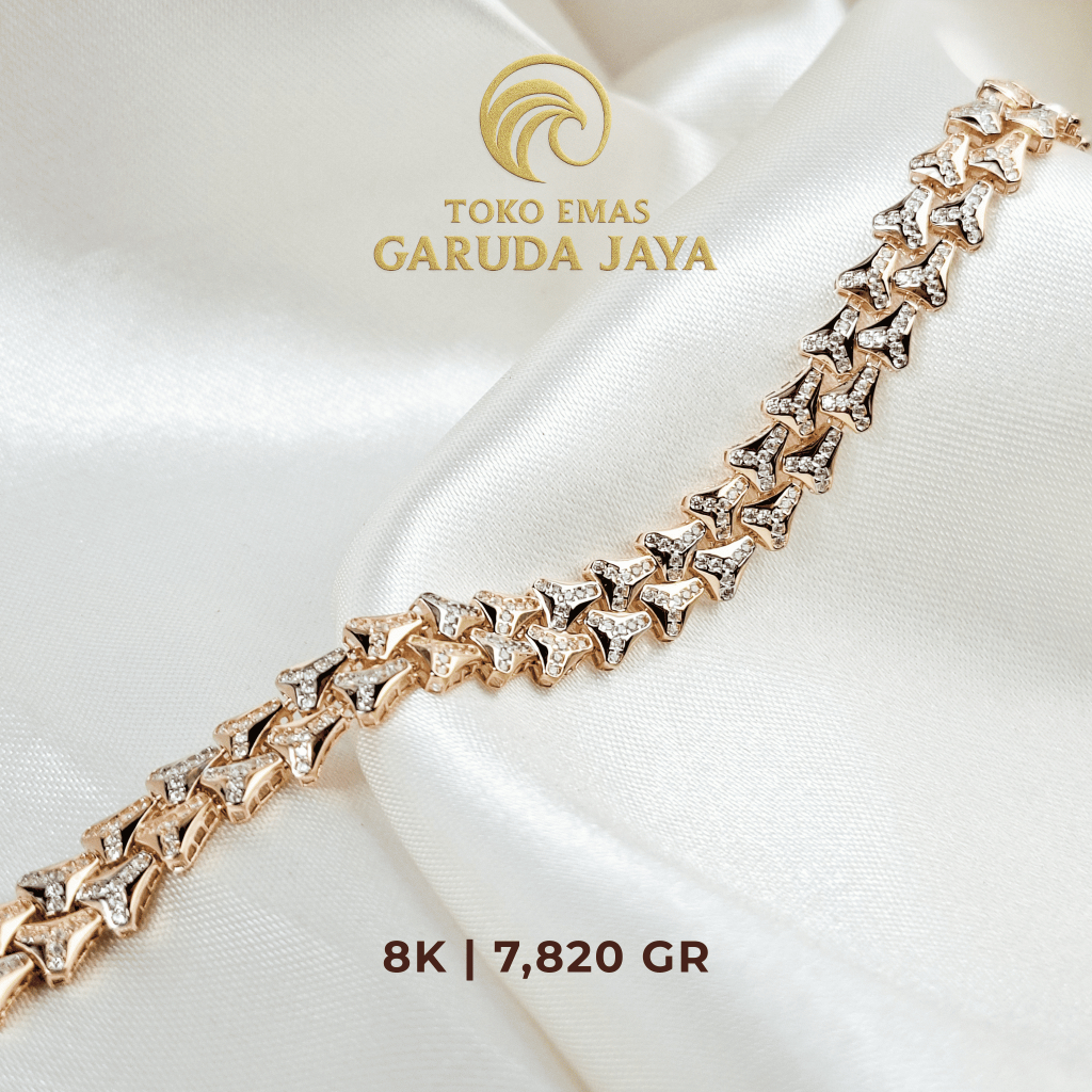 GELANG ARDESSA 8K | GELANG EMAS 8K | GELANG 7 GR