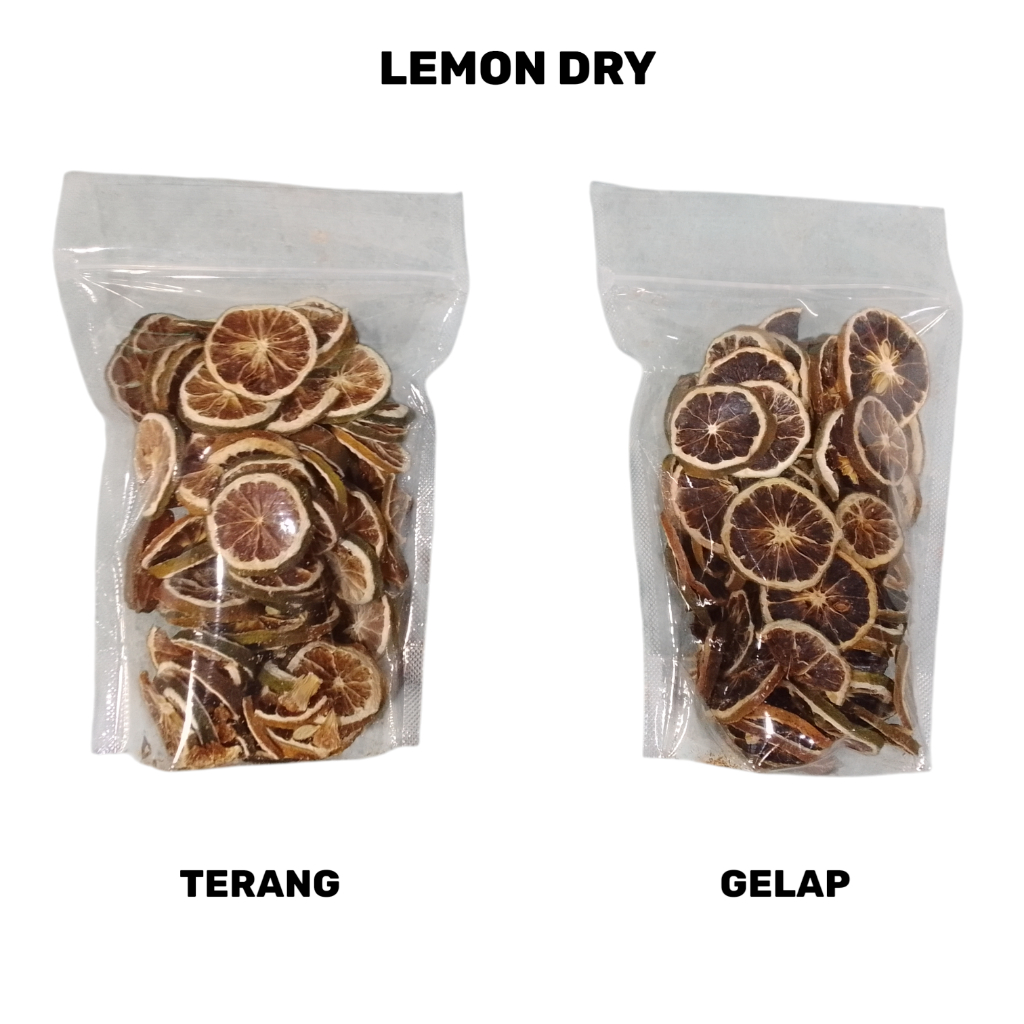 Lemon Dry / Dried Lemon / Lemon Kering iris Tipis 100 gr 100gram 100gr
