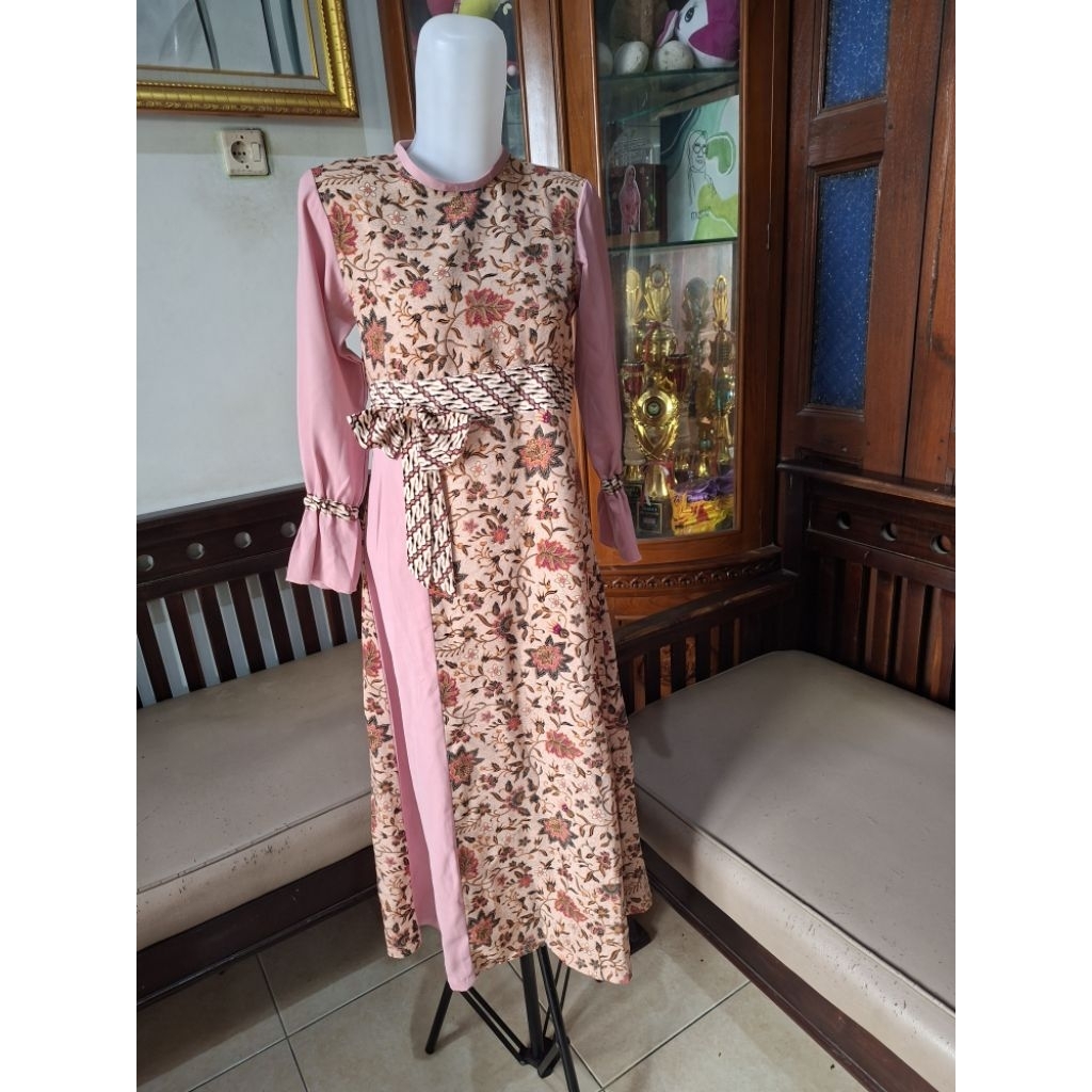 Preloved Gamis Anak Remaja Tanggung Batik (couple)