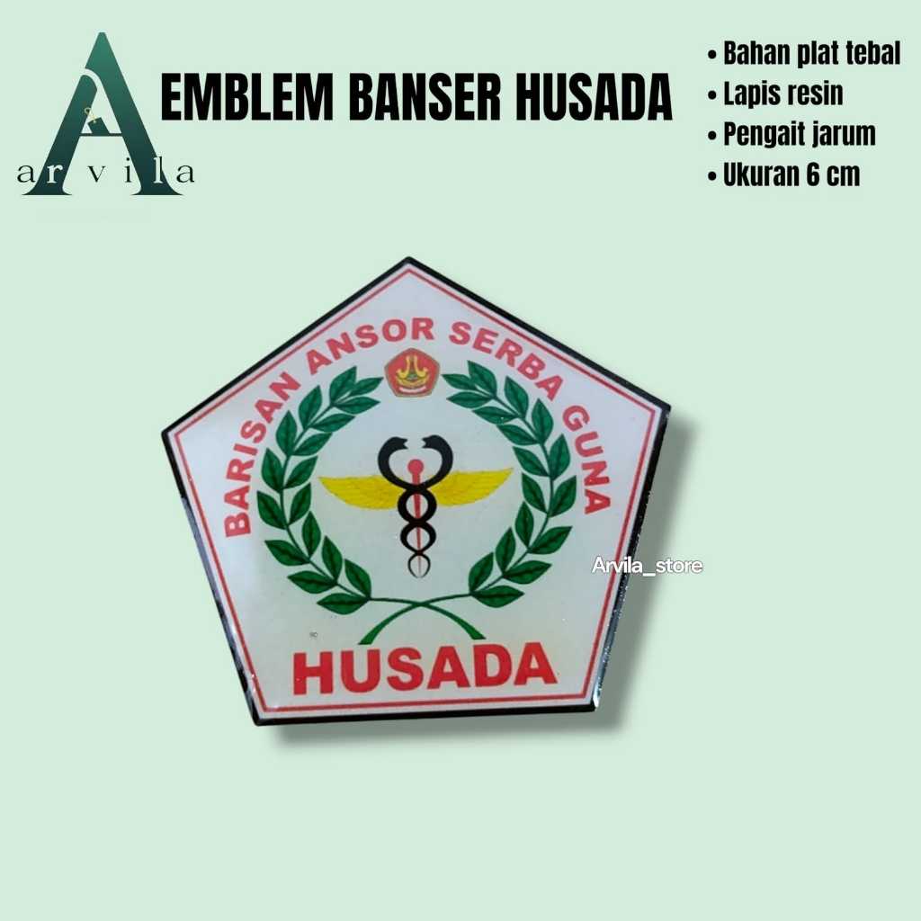 Pin emblem banser husada / barisan ansor serbaguna / Pin NU