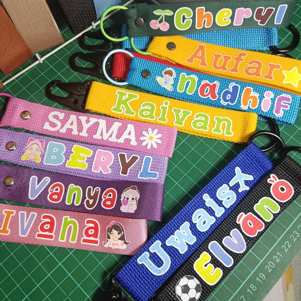 font dtf sablon/sablon huruf dtf/huruf webbing/ganci webbing/webbing keychain/sablon nama webbing/sa