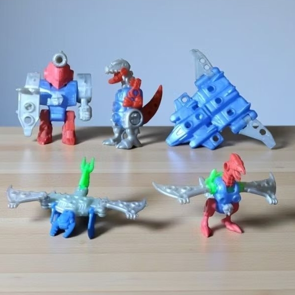 Mainan Jadul Action Figure Karakter Lotte Robot CYBORG/ RELIC/ T-REX/ BAT/ FLYINGBAZOKA figure / Mai