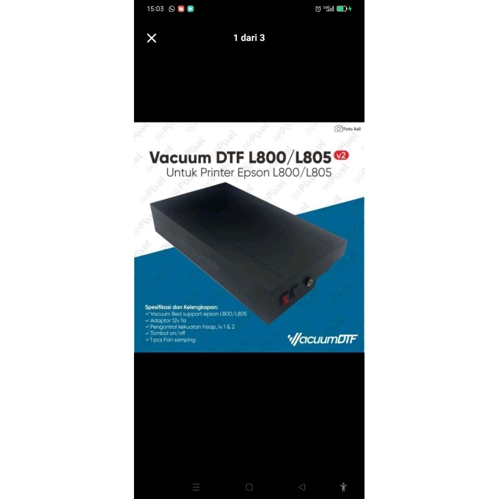 vacum dtf epson L800/805