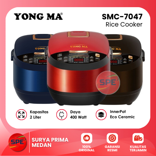 RICE COOKER DIGITAL / MAGIC COM DIGITAL YONG MA KAPASITAS 2 LITER SMC 7047 / SMC7047 GARANSI RESMI (