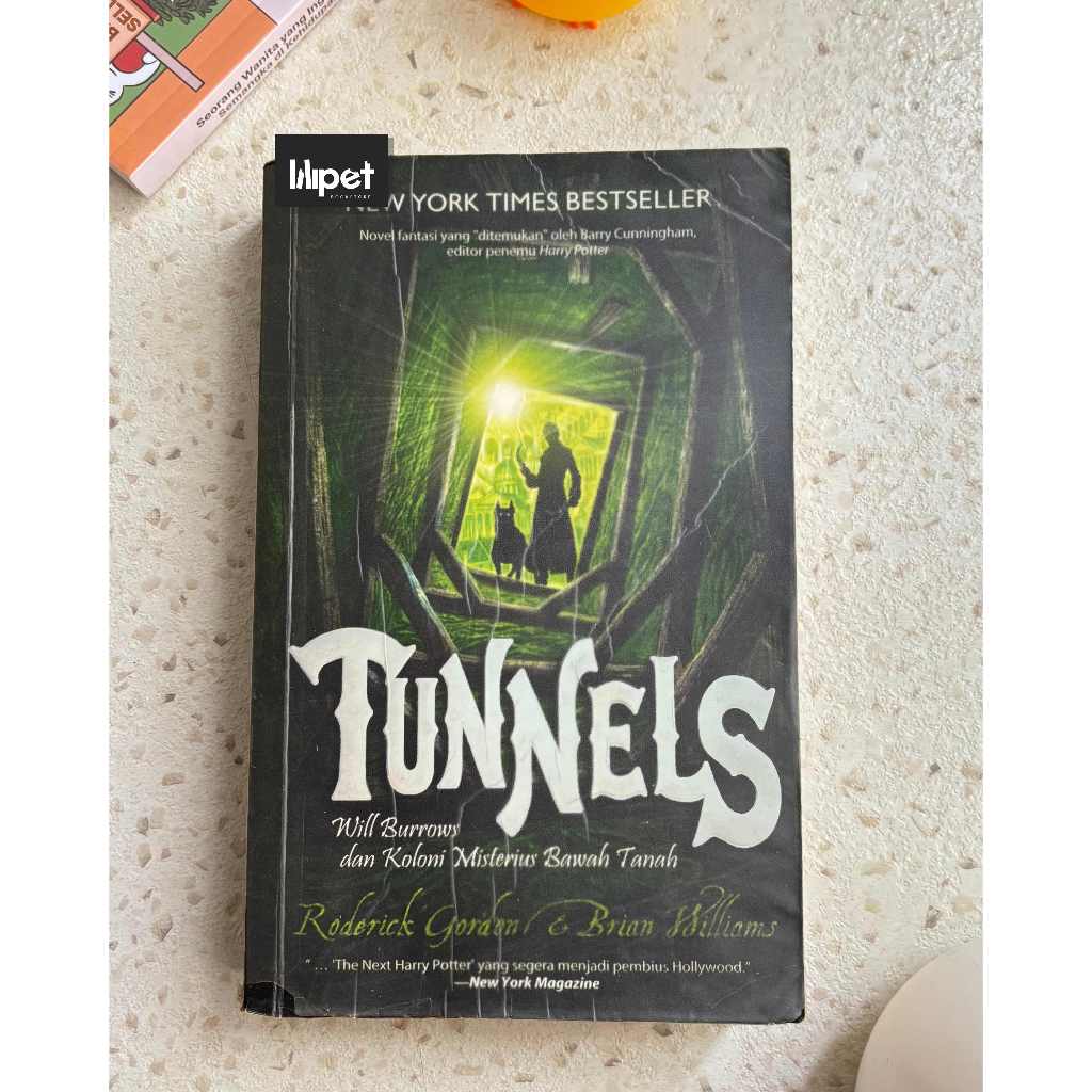 Buku Novel Fiksi Original Preloved bahasa Indonesia - Tunnels oleh Roderick Gordon dan Brian William