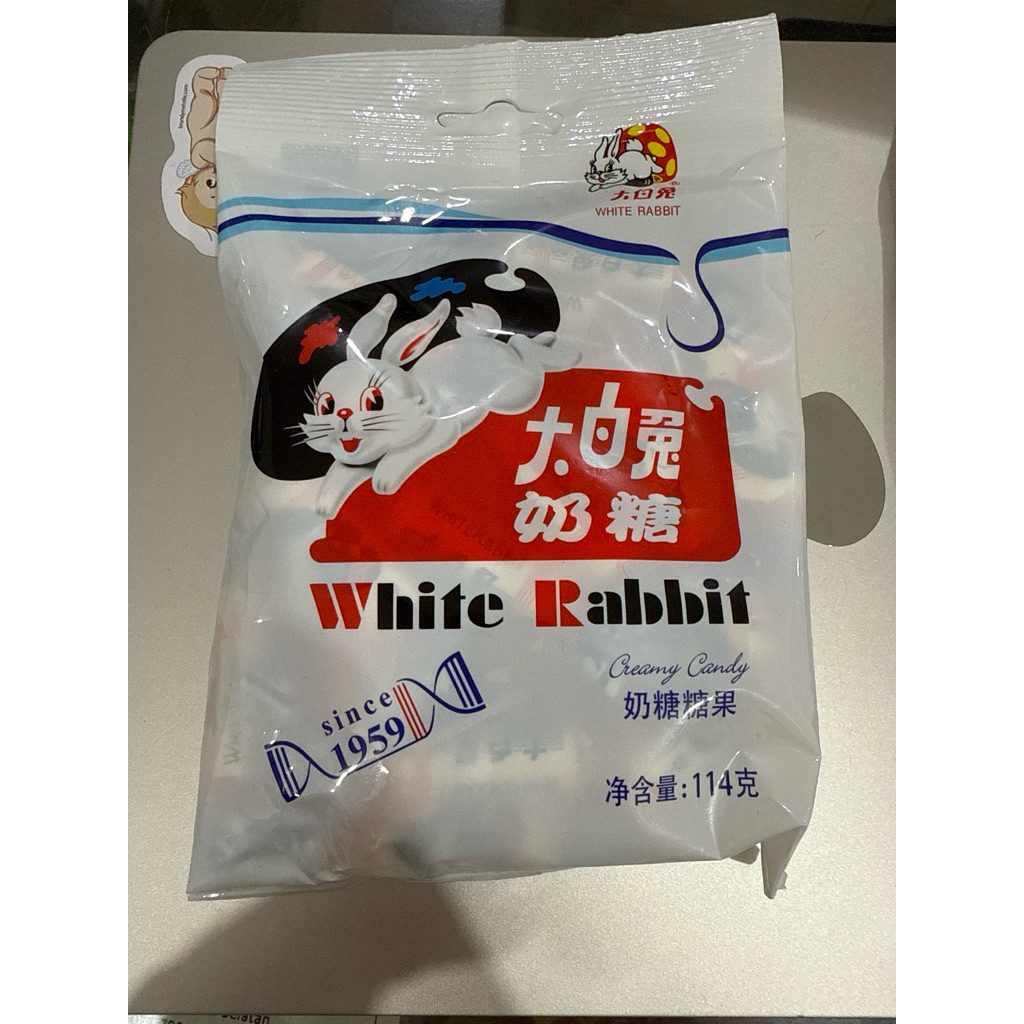 permen white rabbit import china 114g