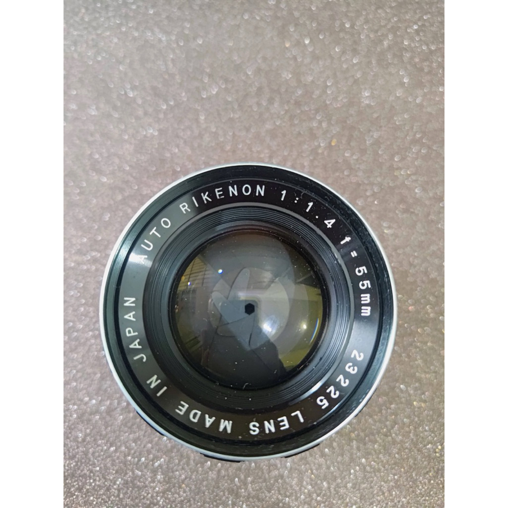 Lensa Manual Auto Rikenon 55mm f1.4 Tomioka Optik Mulus