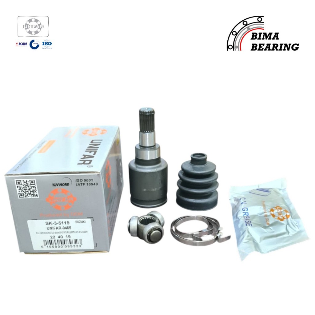 Cv Joint Dalam Karimun Estilo 3 Silinder Manual Unifar As Roda Kohel Inner ORI