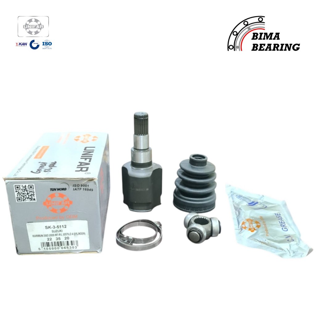 Cv Joint Dalam Karimun Estilo 4 Silinder Manual Unifar As Roda Kohel Inner ORI