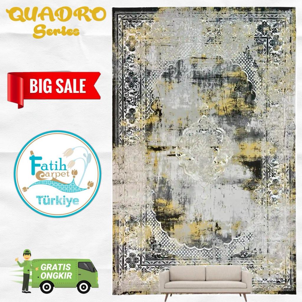 Karpet Minimalis Quadro Import Turki - 8796A